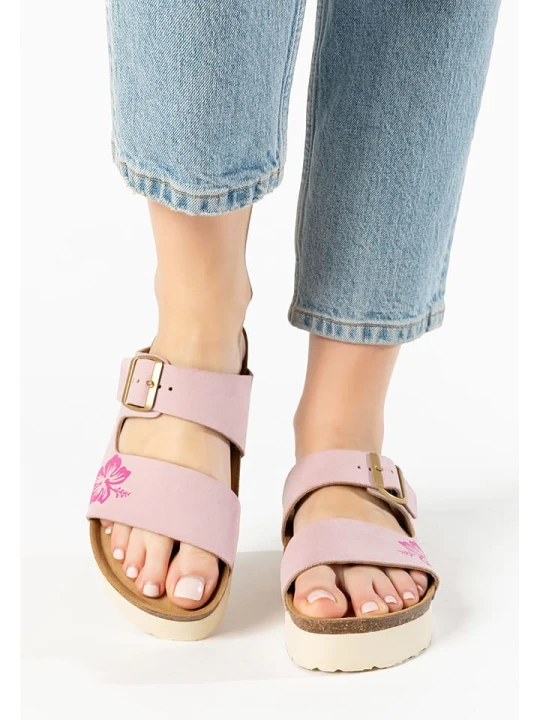 Zdjęcie produktu BAYTON Klapki "Jenn" w kolorze jasnoróżowym rozmiar: 41