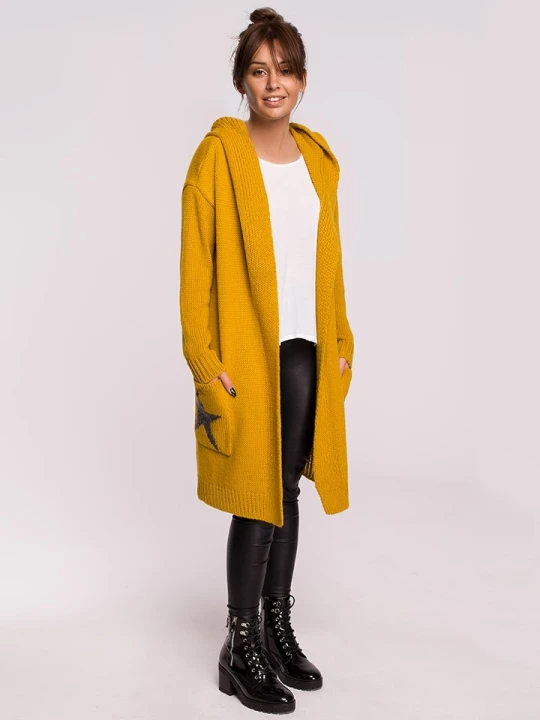 Zdjęcie produktu Be Wear Kardigan w kolorze musztardowym rozmiar: L / XL