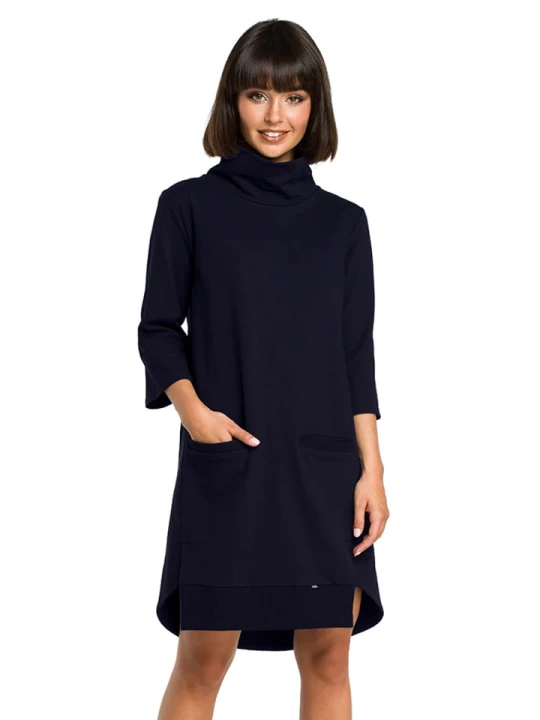 Zdjęcie produktu Be Wear Sukienka w kolorze ciemnoniebieskim rozmiar: M