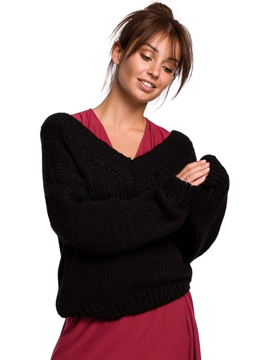 Zdjęcie produktu Be Wear Sweter w kolorze czarnym rozmiar: L/XL