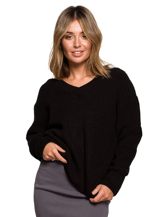 Zdjęcie produktu Be Wear Sweter w kolorze czarnym rozmiar: L/XL
