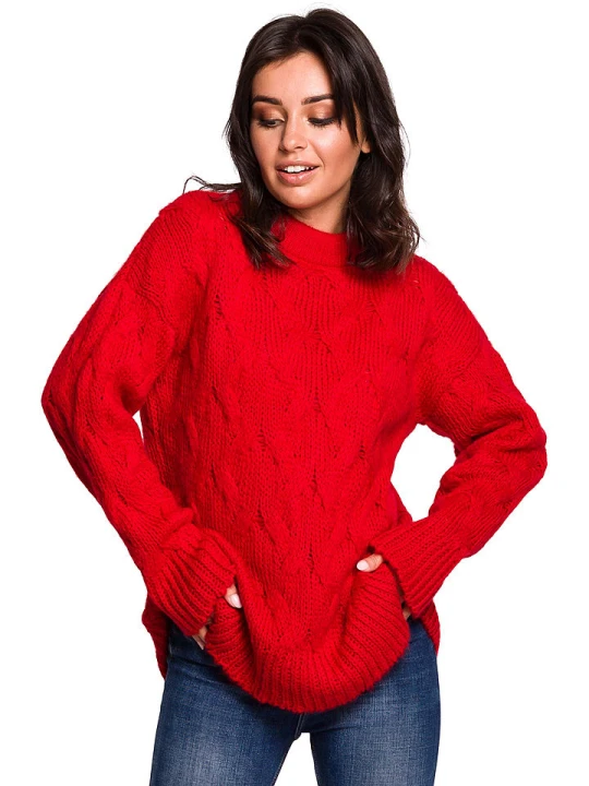 Zdjęcie produktu Be Wear Sweter w kolorze czerwonym rozmiar: S / M
