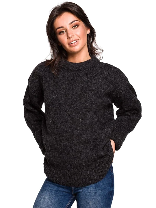 Zdjęcie produktu Be Wear Sweter w kolorze grafitowym rozmiar: S / M