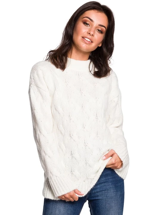 Zdjęcie produktu Be Wear Sweter w kolorze kremowym rozmiar: L/XL