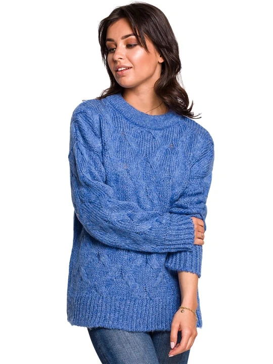 Zdjęcie produktu Be Wear Sweter w kolorze niebieskim rozmiar: S/M