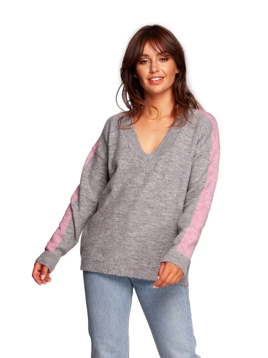 Zdjęcie produktu Be Wear Sweter w kolorze szarym rozmiar: L/XL