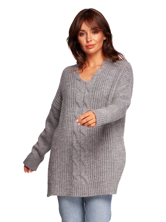 Zdjęcie produktu Be Wear Sweter w kolorze szarym rozmiar: S / M