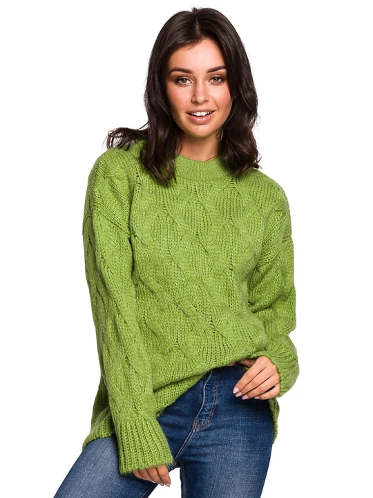 Zdjęcie produktu Be Wear Sweter w kolorze zielonym rozmiar: S/M