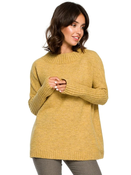 Zdjęcie produktu Be Wear Sweter w kolorze żółtym rozmiar: onesize