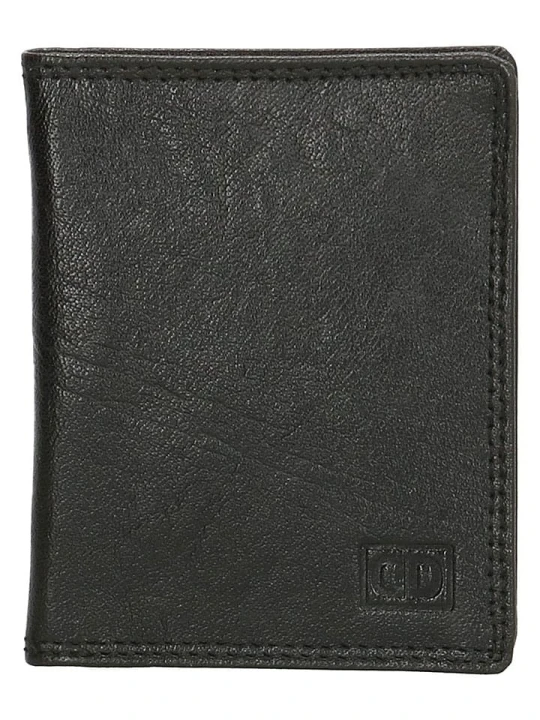 Zdjęcie produktu Beagles Skórzany portfel w kolorze czarnym - 8 x 10 cm rozmiar: onesize