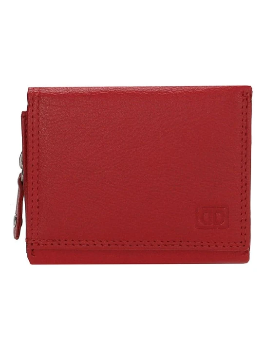 Zdjęcie produktu Beagles Skórzany portfel w kolorze czerwonym - 13 x 9 cm rozmiar: onesize