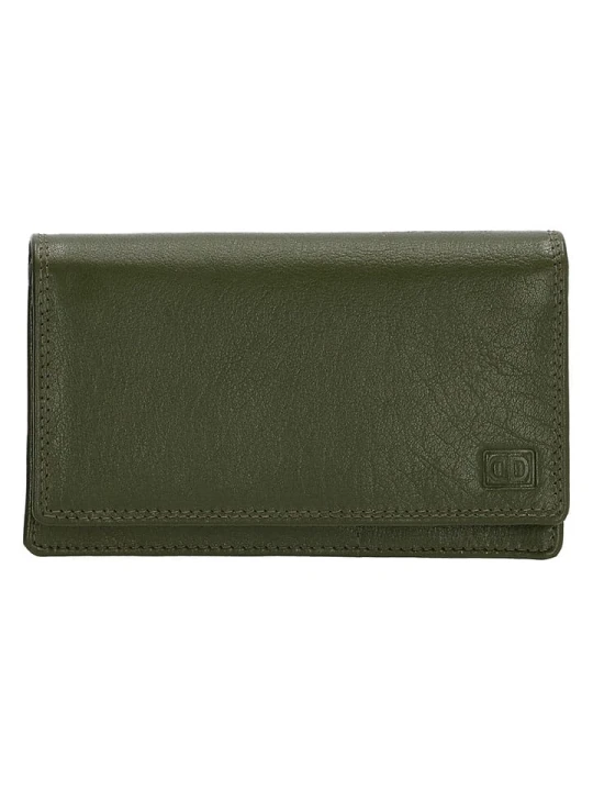 Zdjęcie produktu Beagles Skórzany portfel w kolorze khaki - 16 x 9 cm rozmiar: onesize