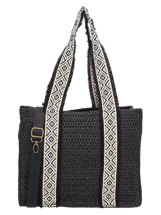 Zdjęcie produktu Beagles Torebka "Ibiza" w kolorze czarnym - 35 x 28 x 13 cm rozmiar: onesize