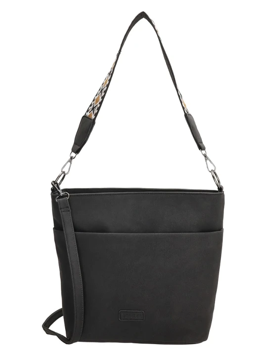 Zdjęcie produktu Beagles Torebka "Malaga" w kolorze czarnym - 32 x 26 x 12 cm rozmiar: onesize