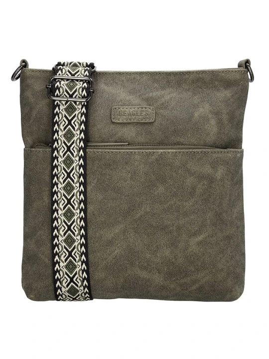Zdjęcie produktu Beagles Torebka "Malaga" w kolorze khaki - 26 x 25 x 4 cm rozmiar: onesize