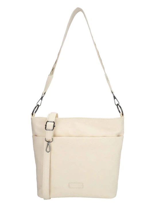 Zdjęcie produktu Beagles Torebka "Malaga" w kolorze kremowym - 32 x 26 x 12 cm rozmiar: onesize