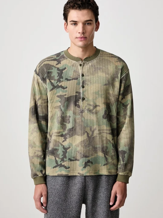 Zdjęcie produktu BEAMS longsleeve męski z bawełną