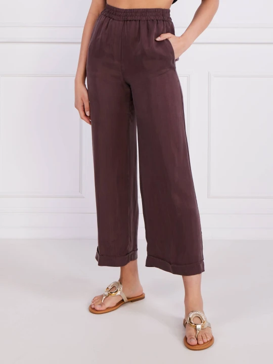 Zdjęcie produktu Beatrice B Spodnie | Oversize fit bordowy