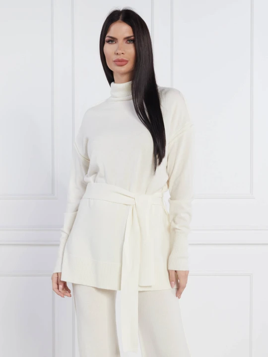 Zdjęcie produktu Beatrice B Wełniany golf MAGLIA | Regular Fit | z dodatkiem kaszmiru biały