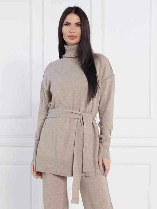 Zdjęcie produktu Beatrice B Wełniany golf MAGLIA | Regular Fit | z dodatkiem kaszmiru beżowy