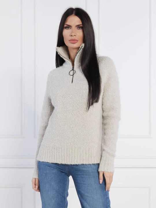 Zdjęcie produktu Beatrice B Wełniany sweter MAGLIA | Regular Fit kremowy