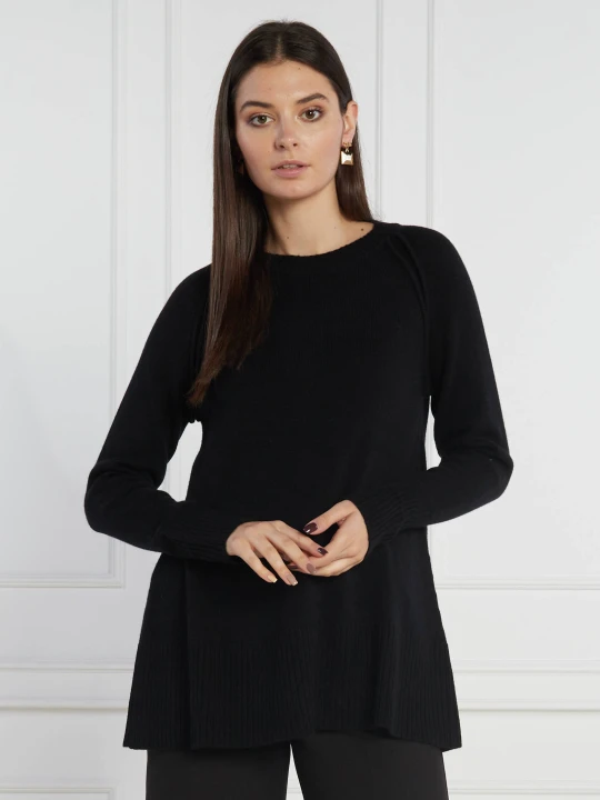 Zdjęcie produktu Beatrice B Wełniany sweter MAGLIA | Regular Fit | z dodatkiem kaszmiru czarny