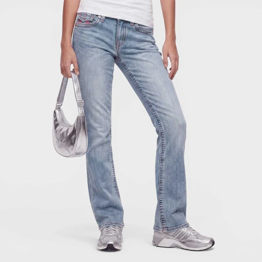 Zdjęcie produktu Becca Midrise Bootcut Big T Flap True Religion niebieski