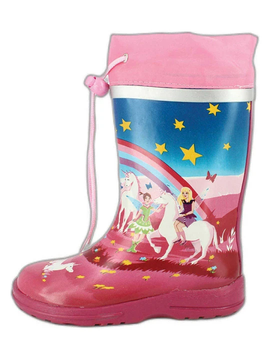 Zdjęcie produktu Beck Kalosze "Wonderland" w kolorze różowym ze wzorem rozmiar: 27