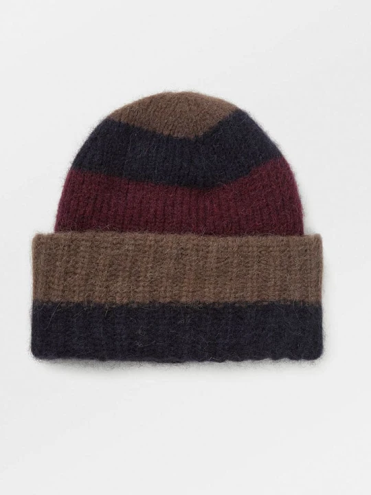 Zdjęcie produktu Becksöndergaard Czapka beanie w kolorze brązowo-bordowym rozmiar: onesize