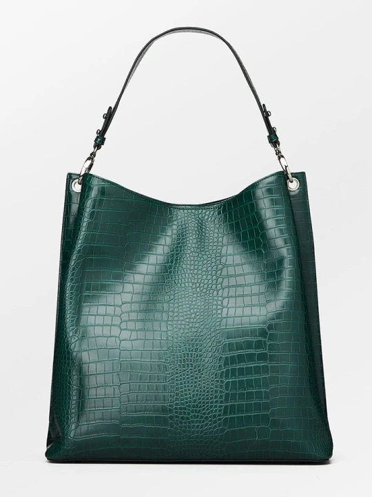 Zdjęcie produktu Becksöndergaard Torebka "Kayna" w kolorze zielonym - 35 x 36, 5 cm rozmiar: onesize