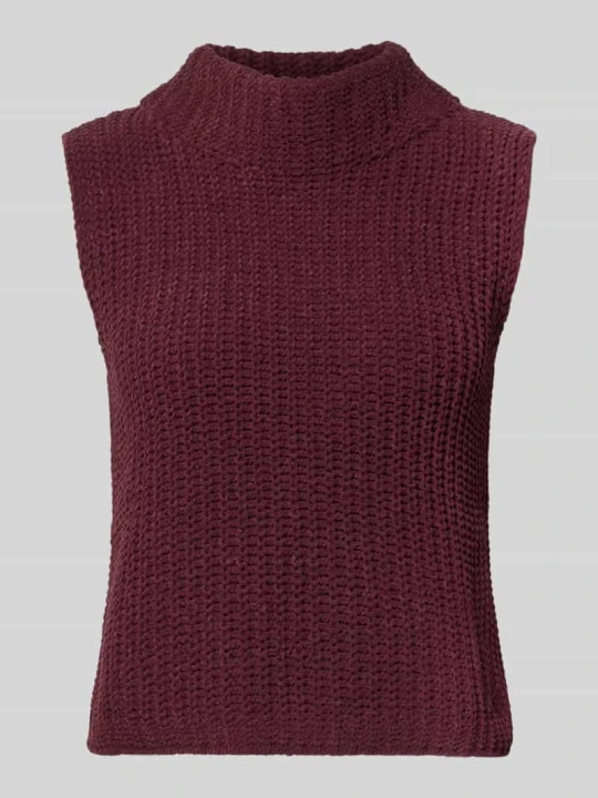 Zdjęcie produktu bejrękawnik o kroju slim fit ze stójką Monari Bordowy