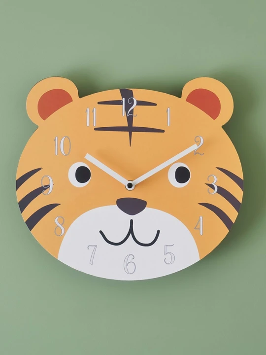 Zdjęcie produktu BELLA MAISON Zegar ścienny "Tiger" w kolorze pomarańczowym - 28 x 26 cm rozmiar: onesize