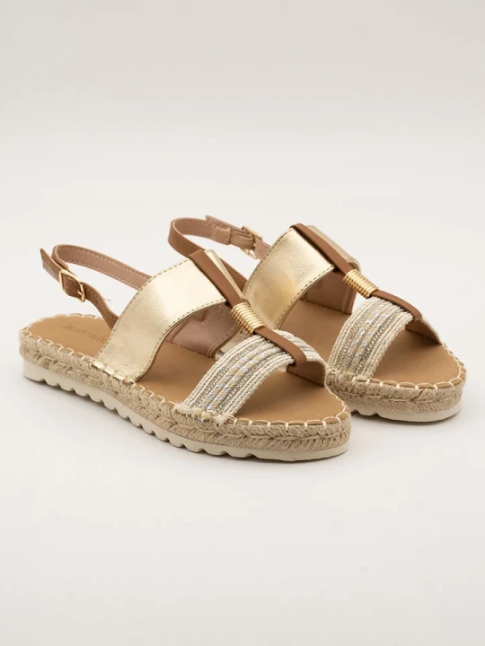 Zdjęcie produktu Bellucci Espadryle w kolorze złoto-beżowym rozmiar: 41