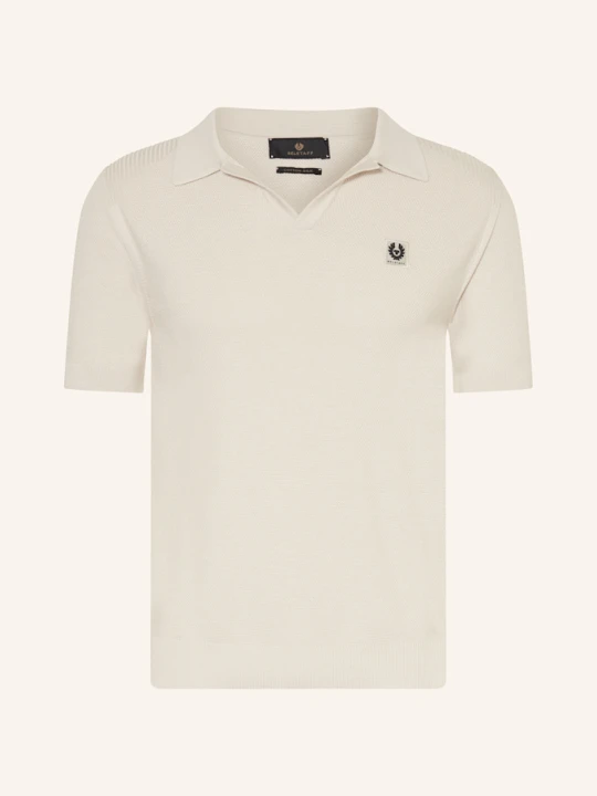 Zdjęcie produktu Belstaff Koszulka Polo Z Dzianiny Coast Z Dodatkiem Jedwabiu weiss KREMOWY