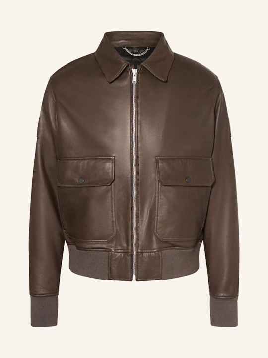 Zdjęcie produktu Belstaff Kurtka Skórzana Pilot braun OLIWKOWY