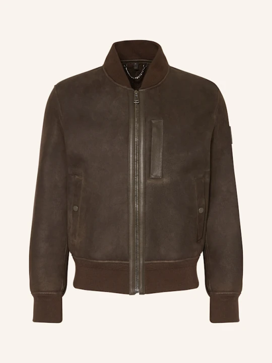 Zdjęcie produktu Belstaff Kurtka Skórzana Ridge braun CIEMNOBRĄZOWY