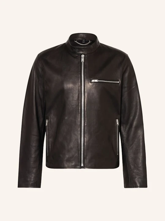 Zdjęcie produktu Belstaff Kurtka Skórzana Track Racer schwarz CZARNY