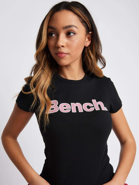 Zdjęcie produktu Bench Koszulka "Leora" w kolorze czarnym rozmiar: 42