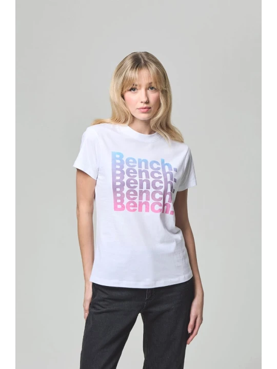 Zdjęcie produktu Bench Koszulka "Trixie" w kolorze białym rozmiar: 40