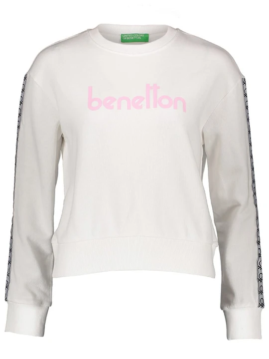 Zdjęcie produktu Benetton Bluza w kolorze białym rozmiar: L