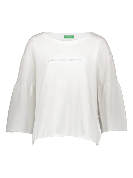 Zdjęcie produktu Benetton Bluza w kolorze białym rozmiar: S