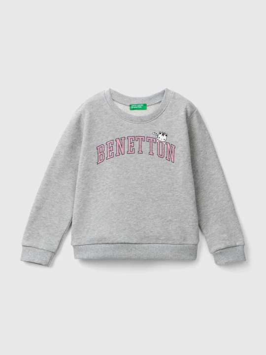 Zdjęcie produktu Benetton Bluza w kolorze szarym rozmiar: 82