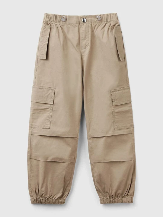 Zdjęcie produktu Benetton Bojówki w kolorze khaki rozmiar: 122