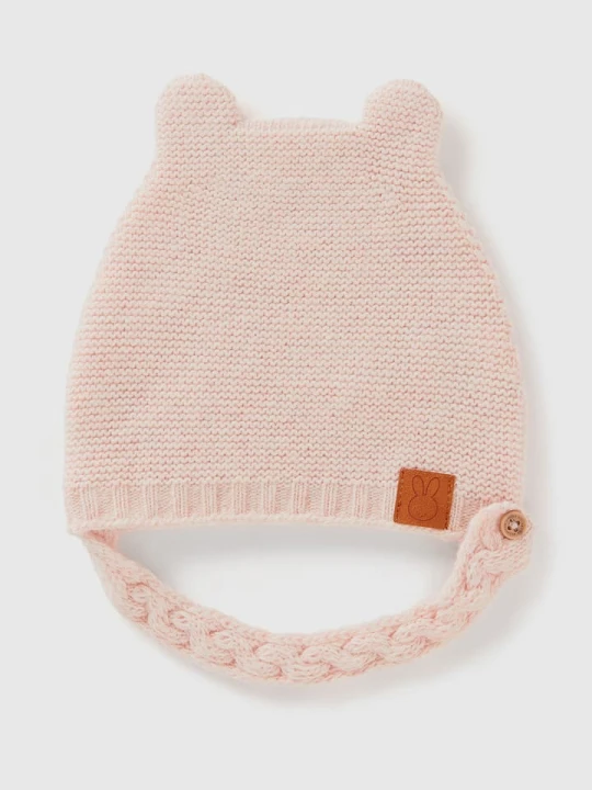 Zdjęcie produktu Benetton Czapka w kolorze jasnoróżowym rozmiar: 74