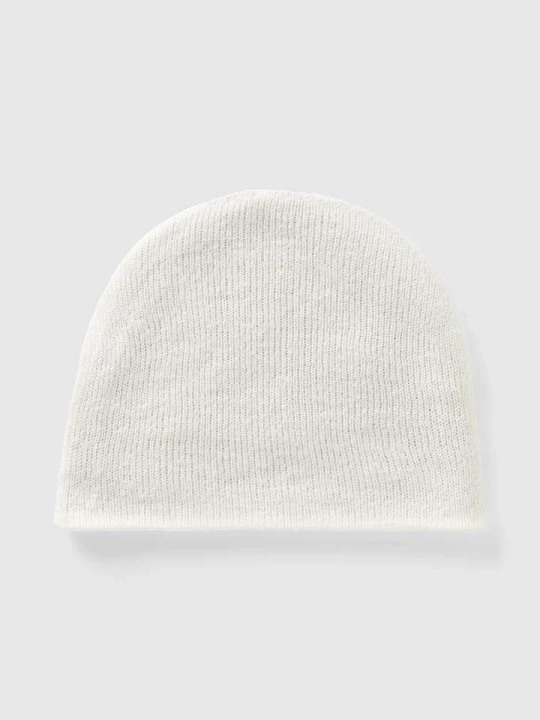 Zdjęcie produktu Benetton Dwustronna czapka beanie w kolorze szaro-białym rozmiar: 130