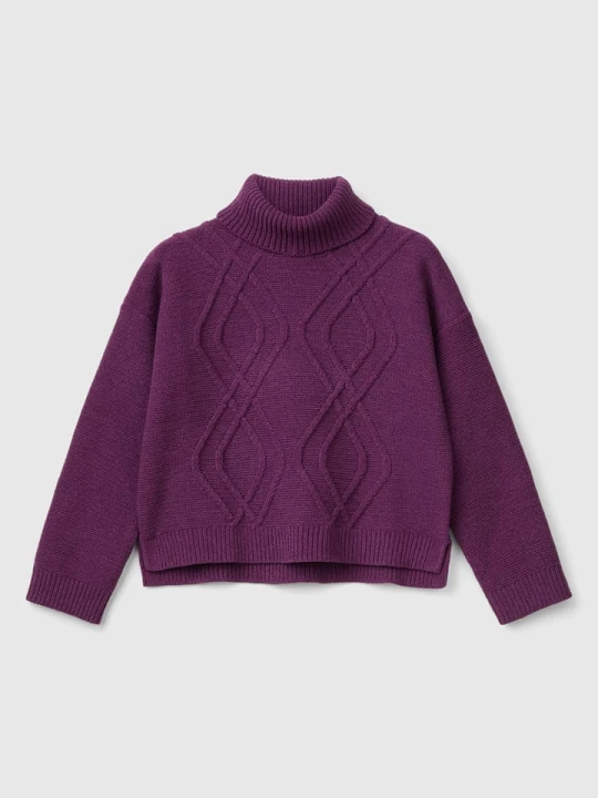 Zdjęcie produktu Benetton Golf w kolorze fioletowym rozmiar: 140