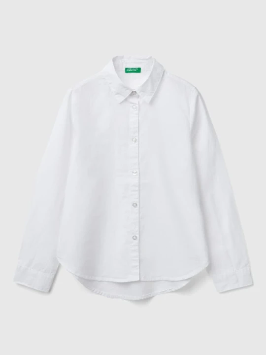 Zdjęcie produktu Benetton Koszula w kolorze białym rozmiar: 160