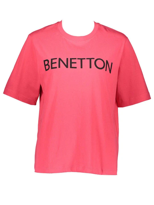 Zdjęcie produktu Benetton Koszulka w kolorze różowym rozmiar: L