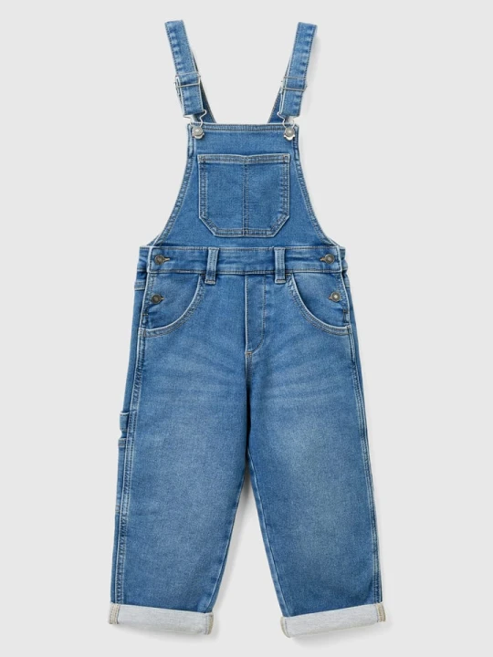 Zdjęcie produktu Benetton Ogrodniczki w kolorze niebieskim rozmiar: 104