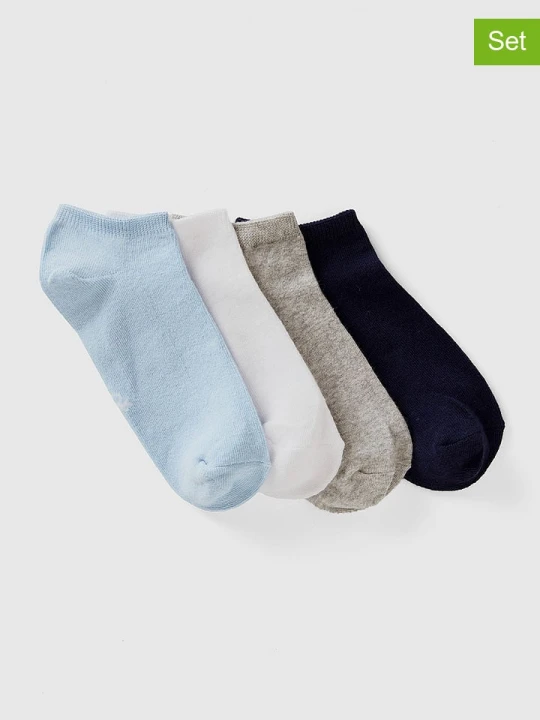 Zdjęcie produktu Benetton Skarpety (4 pary) w różnych kolorach do sneakersów rozmiar: 20-24
